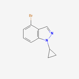 molecular formula C10H9BrN2 B8153426 4-Bromo-1-cyclopropyl-1H-indazole 