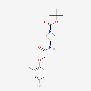 molecular formula C17H23BrN2O4 B8153471 tert-Butyl 3-(2-(4-bromo-2-methylphenoxy)acetamido)azetidine-1-carboxylate 