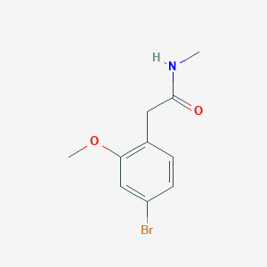 molecular formula C10H12BrNO2 B8153515 2-(4-Bromo-2-methoxyphenyl)-N-methylacetamide 