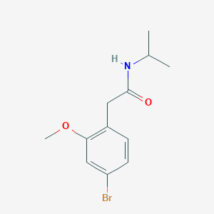 molecular formula C12H16BrNO2 B8153531 N-Isopropyl-2-(2-methoxy-4-bromophenyl)acetamide 