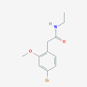 molecular formula C11H14BrNO2 B8153539 2-(4-Bromo-2-methoxyphenyl)-N-ethylacetamide 