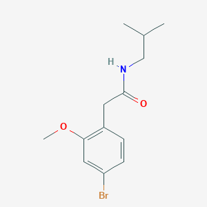 molecular formula C13H18BrNO2 B8153546 2-(4-Bromo-2-methoxyphenyl)-N-isobutylacetamide 