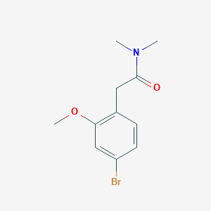 molecular formula C11H14BrNO2 B8153584 2-(4-Bromo-2-methoxyphenyl)-N,N-dimethylacetamide 
