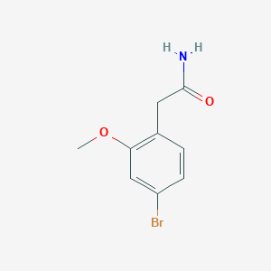 molecular formula C9H10BrNO2 B8153596 2-(4-Bromo-2-methoxyphenyl)acetamide 