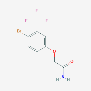 molecular formula C9H7BrF3NO2 B8153633 2-(4-Bromo-3-(trifluoromethyl)phenoxy)acetamide 