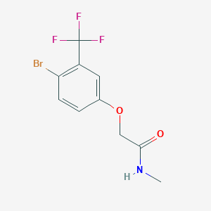 molecular formula C10H9BrF3NO2 B8153638 2-(4-Bromo-3-(trifluoromethyl)phenoxy)-N-methylacetamide 