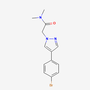 molecular formula C13H14BrN3O B8153688 2-(4-(4-Bromophenyl)-1H-pyrazol-1-yl)-N,N-dimethylacetamide 