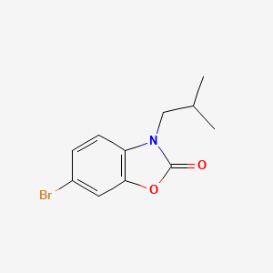 molecular formula C11H12BrNO2 B8153735 6-Bromo-3-isobutylbenzo[d]oxazol-2(3H)-one 
