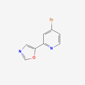 molecular formula C8H5BrN2O B8153746 5-(4-Bromopyridin-2-yl)oxazole 