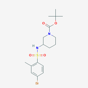 molecular formula C17H25BrN2O4S B8153839 tert-Butyl 3-(4-bromo-2-methylphenylsulfonamido)piperidine-1-carboxylate 