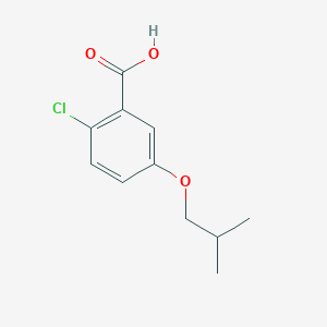 molecular formula C11H13ClO3 B8153874 2-Chloro-5-isobutoxybenzoic acid 
