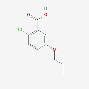 molecular formula C10H11ClO3 B8153891 2-Chloro-5-propoxybenzoic acid 