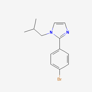 molecular formula C13H15BrN2 B8153930 2-(4-Bromophenyl)-1-isobutyl-1H-imidazole 