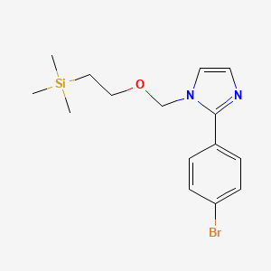 molecular formula C15H21BrN2OSi B8153934 2-(4-bromophenyl)-1-((2-(trimethylsilyl)ethoxy)methyl)-1H-imidazole 