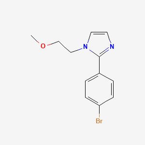 molecular formula C12H13BrN2O B8153942 2-(4-Bromophenyl)-1-(2-methoxyethyl)-1H-imidazole 