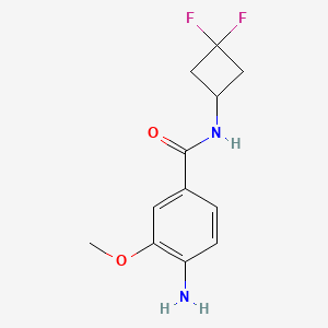 molecular formula C12H14F2N2O2 B8153947 4-amino-N-(3,3-difluorocyclobutyl)-3-methoxybenzamide 