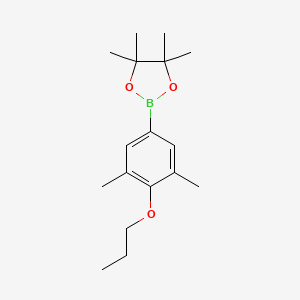 molecular formula C17H27BO3 B8153955 2-(3,5-Dimethyl-4-propoxyphenyl)-4,4,5,5-tetramethyl-1,3,2-dioxaborolane 