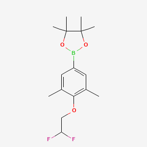 molecular formula C16H23BF2O3 B8153978 2-(4-(2,2-Difluoroethoxy)-3,5-dimethylphenyl)-4,4,5,5-tetramethyl-1,3,2-dioxaborolane 