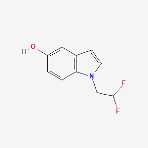 molecular formula C10H9F2NO B8154003 1-(2,2-Difluoroethyl)-1H-indol-5-ol 
