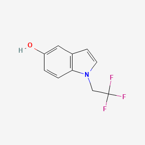 molecular formula C10H8F3NO B8154009 5-Hydroxy-1-(2,2,2-trifluoroethyl)indole 