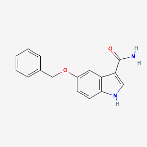 molecular formula C16H14N2O2 B8154053 5-(Benzyloxy)-1H-indole-3-carboxamide 