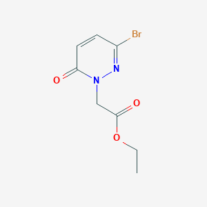 molecular formula C8H9BrN2O3 B8154106 Ethyl 2-(3-bromo-6-oxopyridazin-1(6H)-yl)acetate 