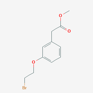 molecular formula C11H13BrO3 B8154149 Methyl[3-(2-bromoethoxy)phenyl]acetate 
