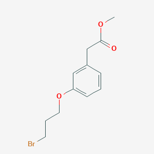 molecular formula C12H15BrO3 B8154157 Methyl [3-(3-bromopropoxy)phenyl]acetate 