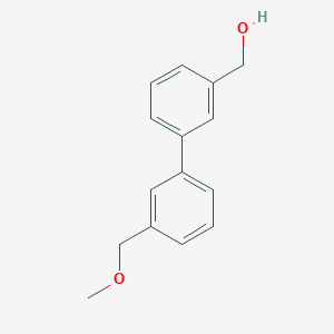 molecular formula C15H16O2 B8154192 (3'-(Methoxymethyl)-[1,1'-biphenyl]-3-yl)methanol 