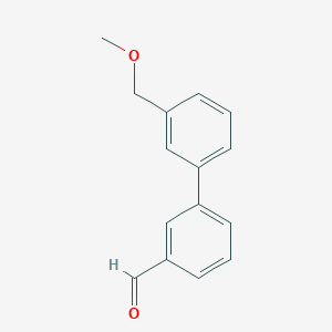 molecular formula C15H14O2 B8154194 3'-(Methoxymethyl)-[1,1'-biphenyl]-3-carbaldehyde 