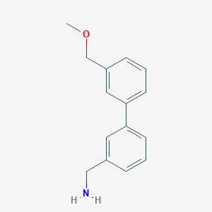molecular formula C15H17NO B8154204 (3'-(Methoxymethyl)-[1,1'-biphenyl]-3-yl)methanamine 