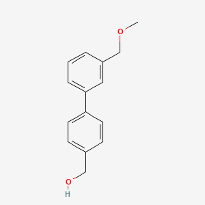 molecular formula C15H16O2 B8154208 (3'-(Methoxymethyl)-[1,1'-biphenyl]-4-yl)methanol 