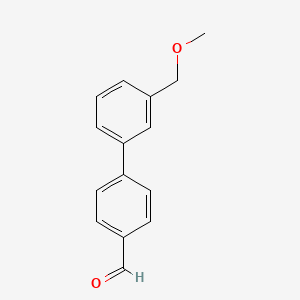 molecular formula C15H14O2 B8154215 3'-(Methoxymethyl)-[1,1'-biphenyl]-4-carbaldehyde 