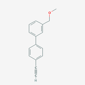 molecular formula C16H14O B8154218 4'-Ethynyl-3-(methoxymethyl)-1,1'-biphenyl 