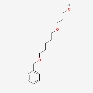 molecular formula C15H24O3 B8154272 3-((5-(Benzyloxy)pentyl)oxy)propan-1-ol 