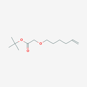 molecular formula C12H22O3 B8154287 Tert-butyl 2-(hex-5-en-1-yloxy)acetate 