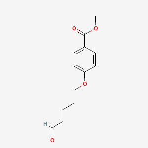 molecular formula C13H16O4 B8154303 Methyl 4[(5-oxopentyl)oxy]benzoate 