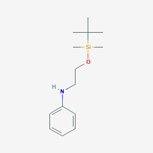 molecular formula C14H25NOSi B8154406 N-(2-(tert-butyldimethylsilyloxy)ethyl)aniline 