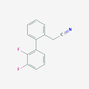 molecular formula C14H9F2N B8154431 (2',3'-Difluoro-biphenyl-2-yl)-acetonitrile 