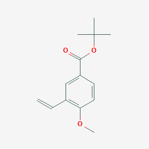 molecular formula C14H18O3 B8154474 tert-Butyl 4-methoxy-3-vinylbenzoate 