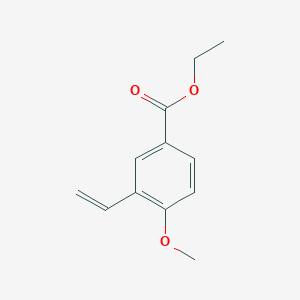 molecular formula C12H14O3 B8154486 Ethyl 4-methoxy-3-vinylbenzoate 
