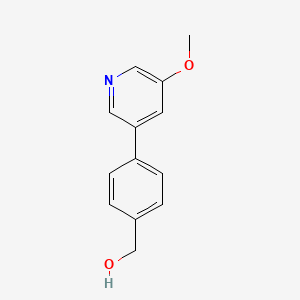 molecular formula C13H13NO2 B8154508 (4-(5-Methoxypyridin-3-yl)phenyl)methanol 