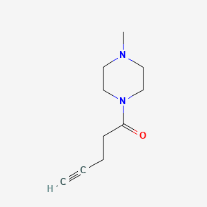 molecular formula C10H16N2O B8154610 1-(4-Methylpiperazin-1-yl)pent-4-yn-1-one 