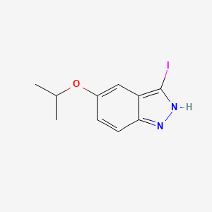 molecular formula C10H11IN2O B8154634 3-Iodo-5-isopropoxy-1h-indazole 