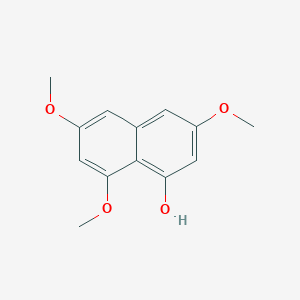 molecular formula C13H14O4 B081547 3,6,8-Trimethoxynaphthalen-1-ol CAS No. 13586-04-4