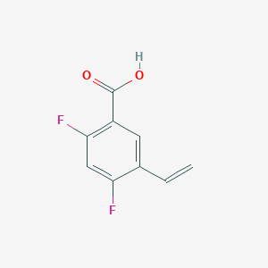 molecular formula C9H6F2O2 B8154776 2,4-Difluoro-5-vinylbenzoic acid 