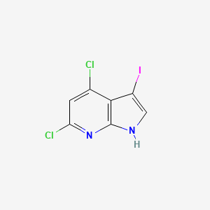 molecular formula C7H3Cl2IN2 B8154832 4,6-Dichloro-3-iodo-1H-pyrrolo[2,3-b]pyridine 