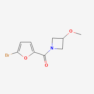 molecular formula C9H10BrNO3 B8154866 1-(5-Bromofuran-2-carbonyl)-3-methoxyazetidine 