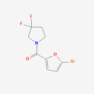 molecular formula C9H8BrF2NO2 B8154873 (5-Bromo-furan-2-yl)-(3,3-difluoro-pyrrolidin-1-yl)-methanone 