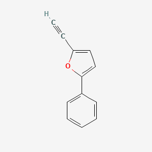 molecular formula C12H8O B8154883 2-Ethynyl-5-phenyl-furan 